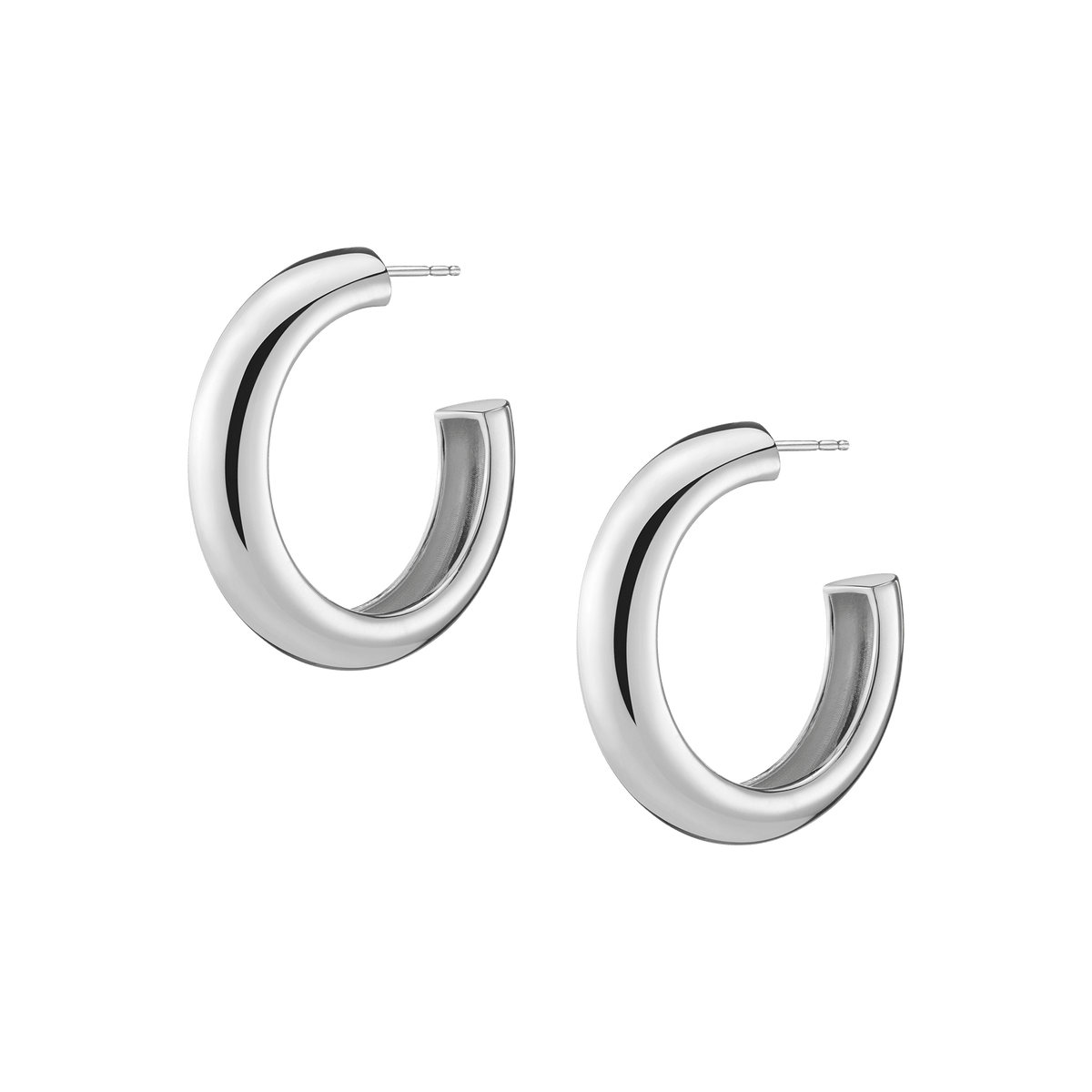 Large Sterling Silver Earring Back Replacement Pair White Silver