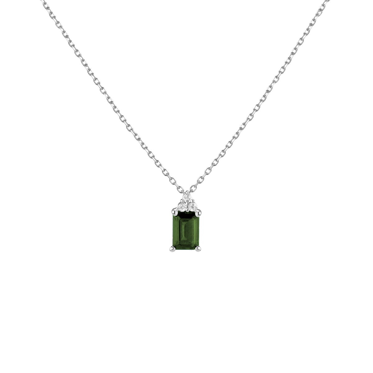 Vintage Emerald Cut Necklace