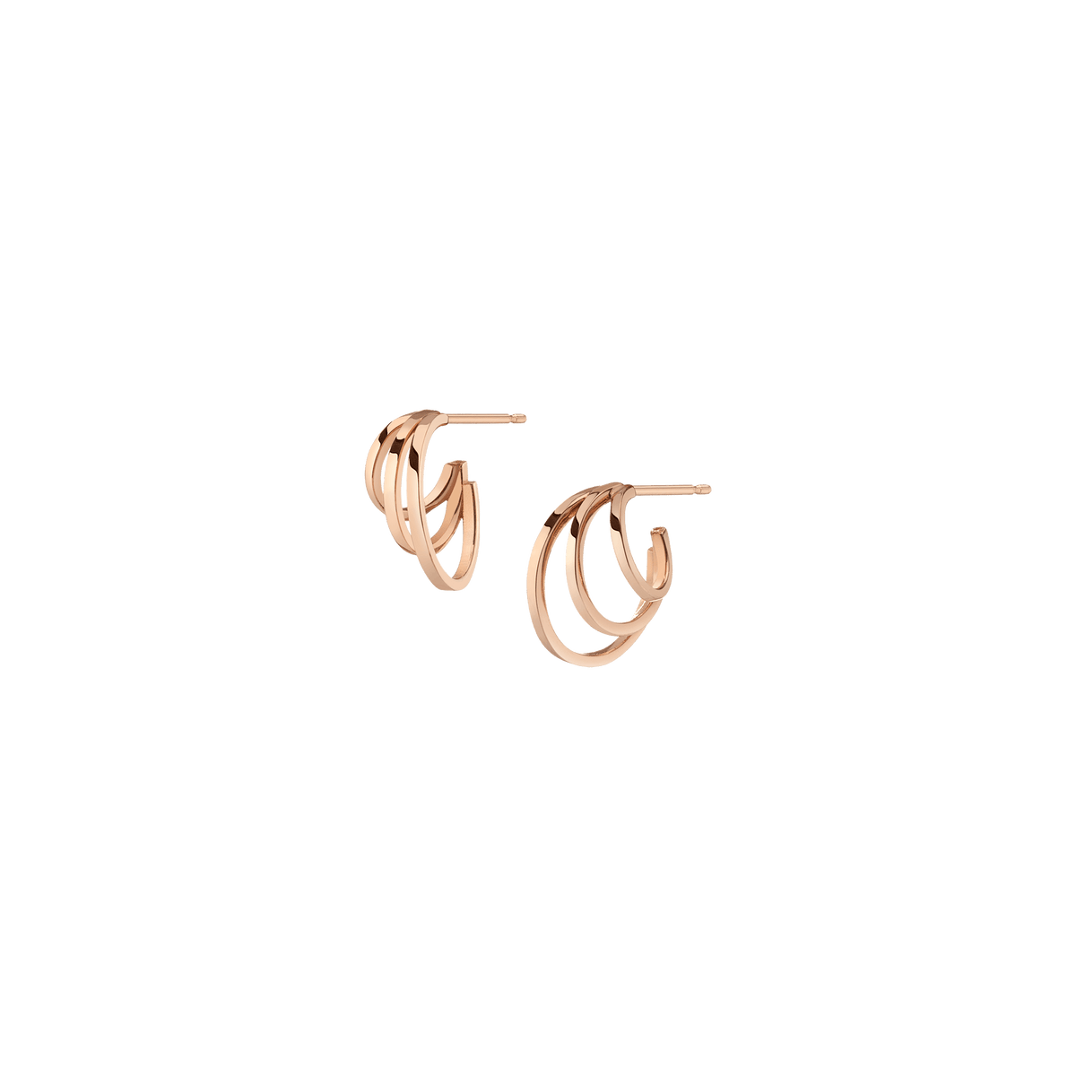 14K Gold Love Letter Font Hoop Earrings 'You Are Pure Love