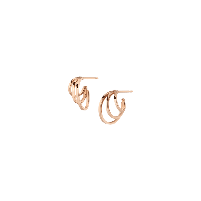 Mini Deco Triple Hoop Earrings