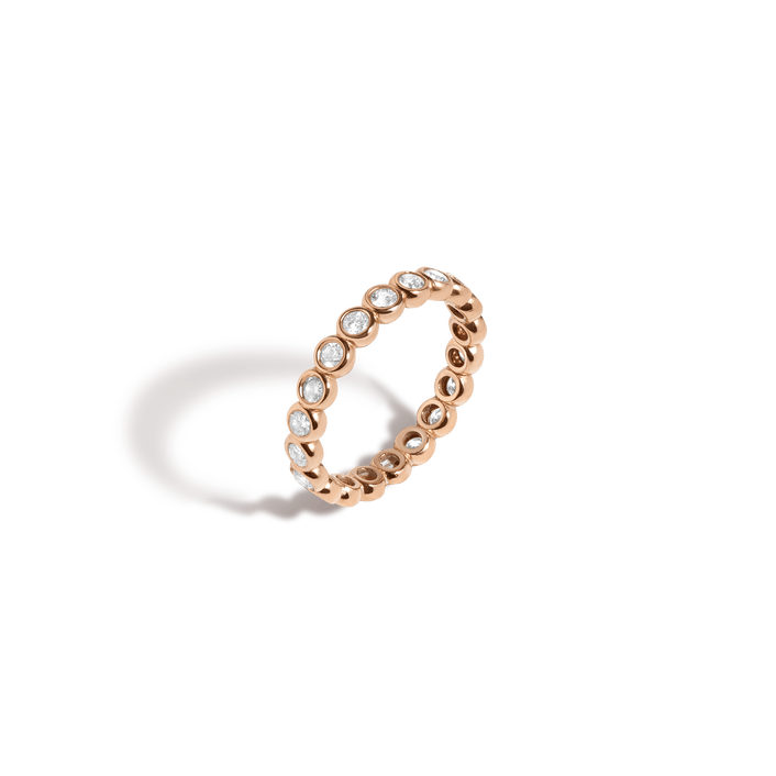 Diamond Eternity Ring Rose Gold 14K 18K First