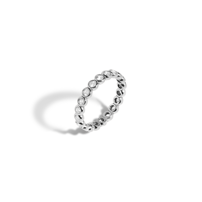 Diamond Eternity Ring White Gold 14K 18K First