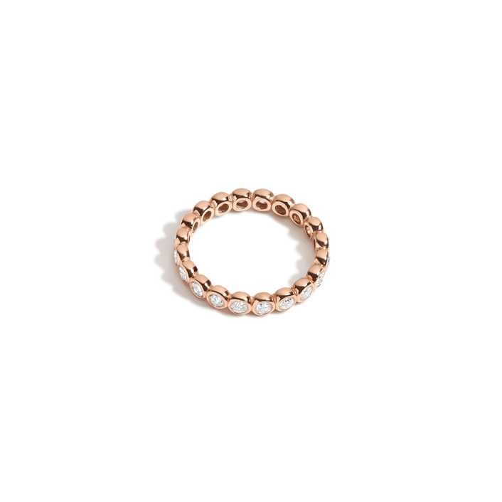 Diamond Eternity Ring Rose Gold 14K 18K