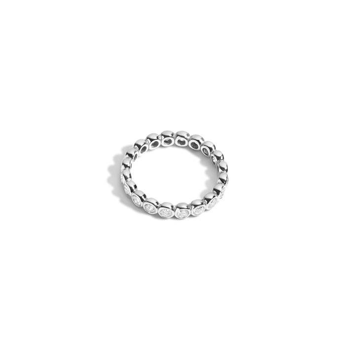 Diamond Eternity Ring White Gold 14K 18K