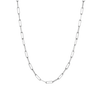 Large Chain Necklace White Gold Vermeil 14K 18K 18in 22in First