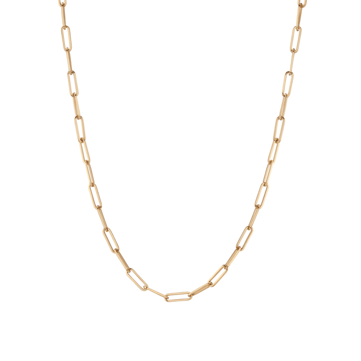 Large Chain Necklace Yellow Gold Vermeil 14K 14K Lightweight 16in 18in 22in First