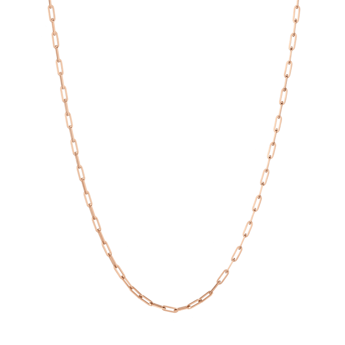 Medium Chain Necklace Rose Gold Vermeil 14K 16in 18in 22in First