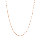 Medium Paperclip Chain Necklace in Yellow, Rose or White Gold