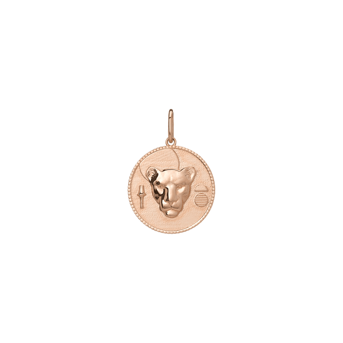 AURATE X KERRY: Lioness Pendant Vermeil Rose Gold First