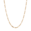 Large Gold Figaro Chain Necklace Vermeil 14K Yellow Gold 18in 22in First