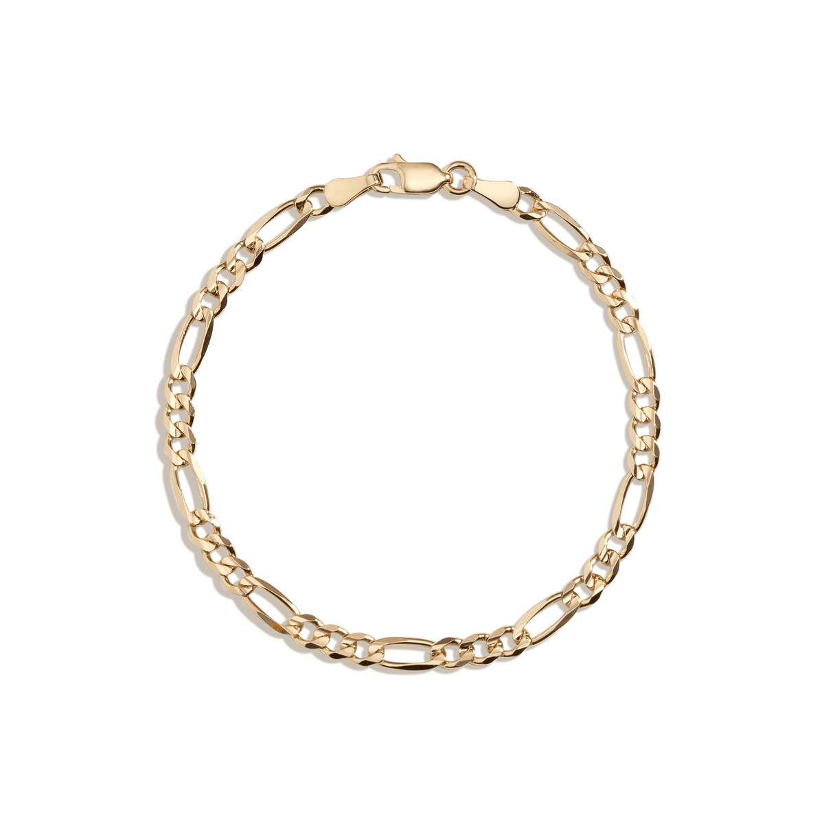 Figaro Chain 14K Gold Filled Bracelet 8.5