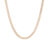 XL Gold Curb Chain Necklace Vermeil Yellow Gold First