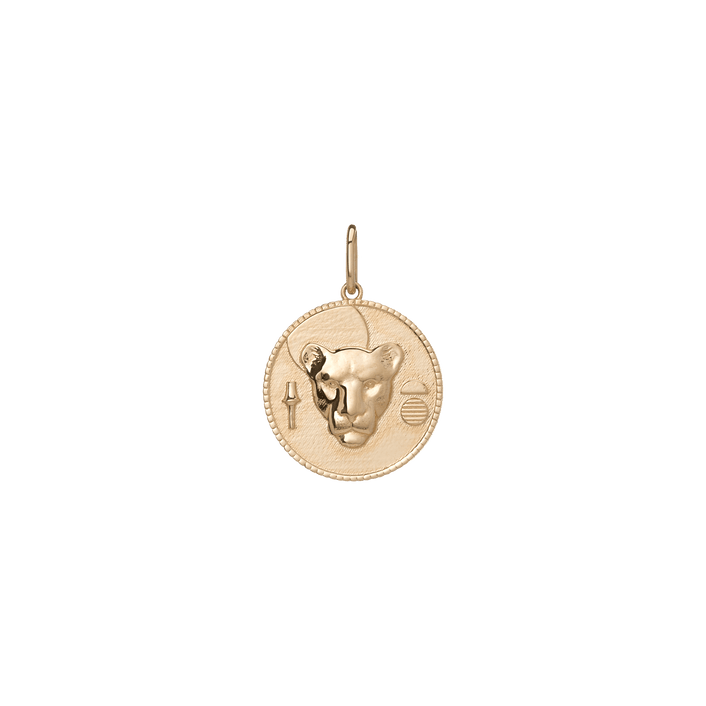 AURATE X KERRY: Lioness Pendant Vermeil Yellow Gold First