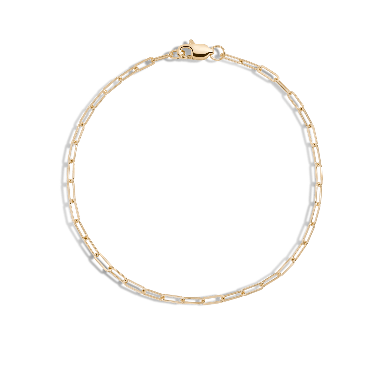 Medium Chain Anklet Vermeil Yellow Gold