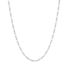 Medium Gold Figaro Chain Necklace Vermeil 14K White Gold 18in 22in First