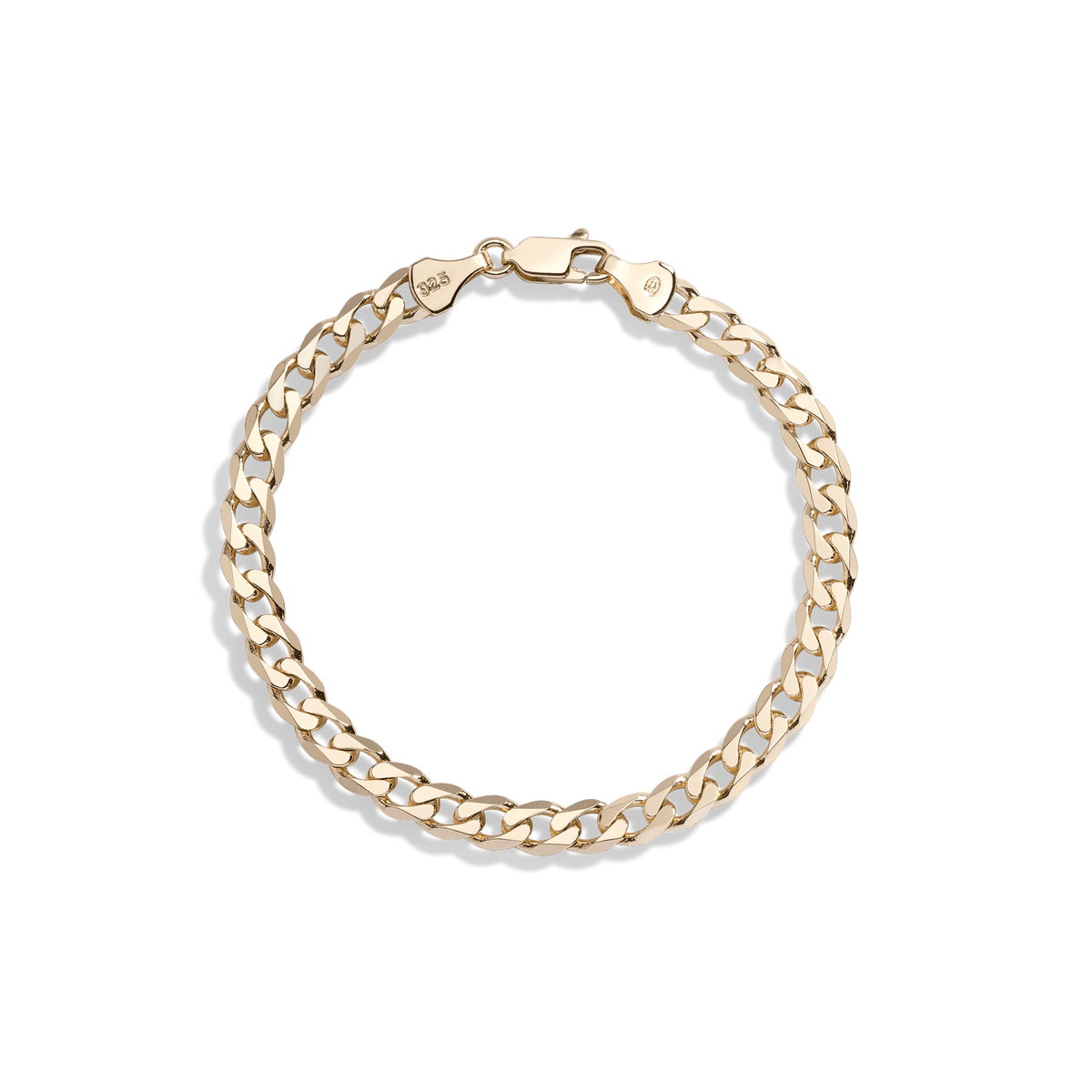 Men's Plain Curb Chain Bracelet