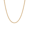 Gold Rope Chain Necklace Vermeil 14K Yellow Gold First