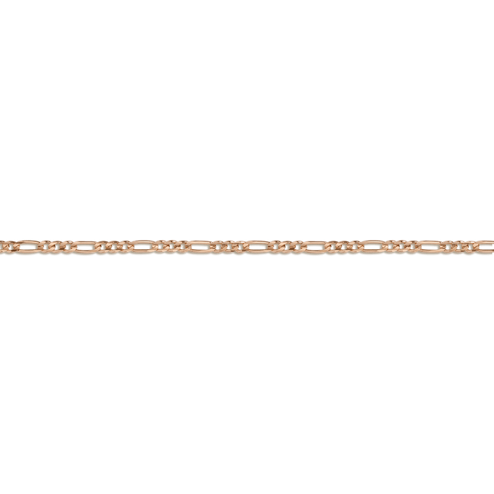 Medium Gold Figaro Chain Bracelet Vermeil 14K Rose Gold First