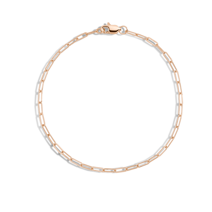 Medium Chain Anklet Vermeil Rose Gold