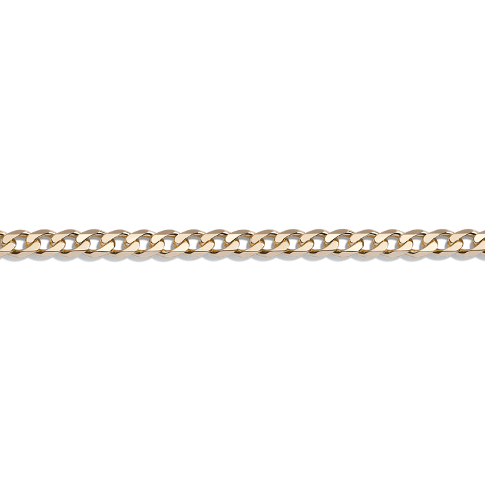 XL Gold Curb Chain Bracelet Vermeil Yellow Gold First