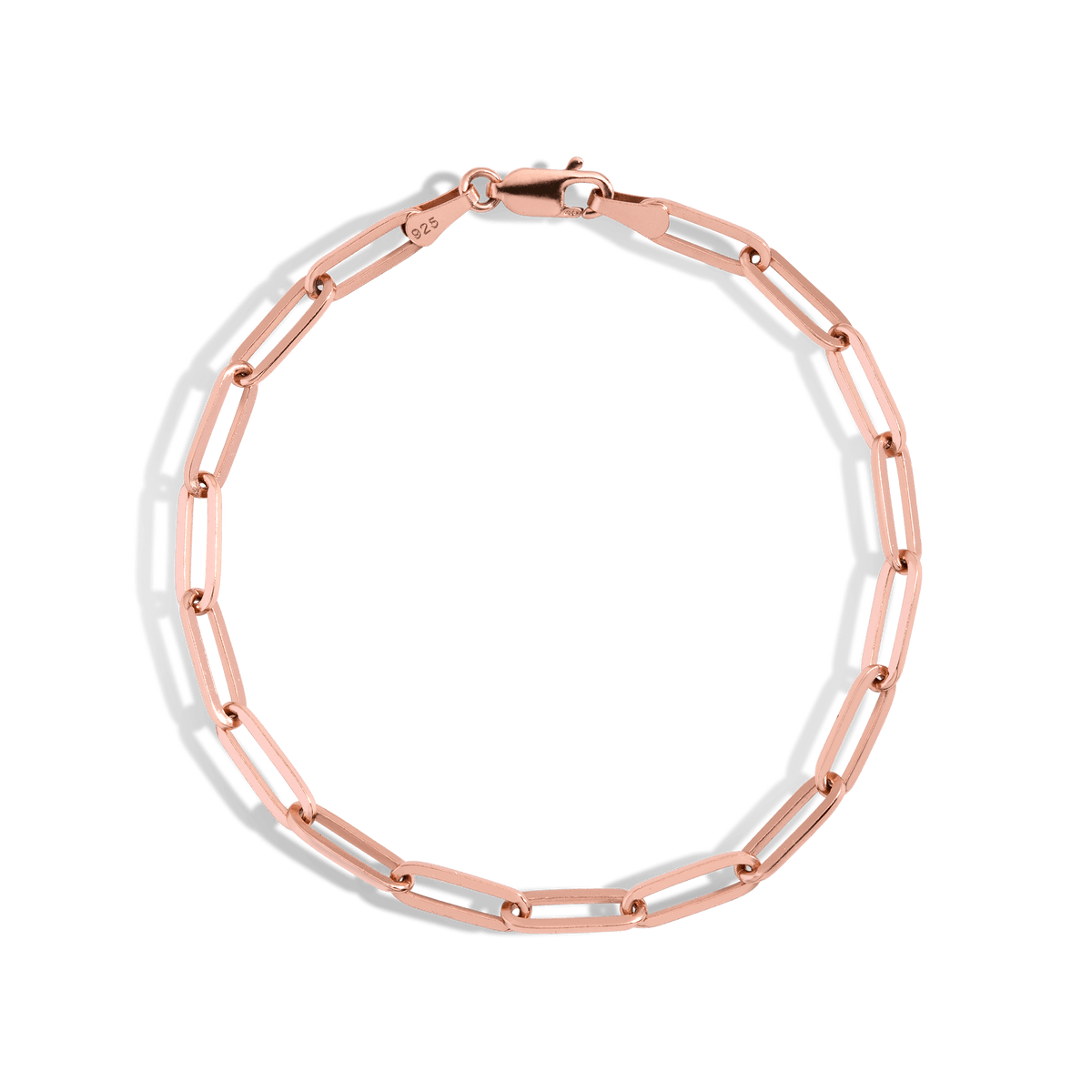 Large Chain Anklet Vermeil Rose Gold
