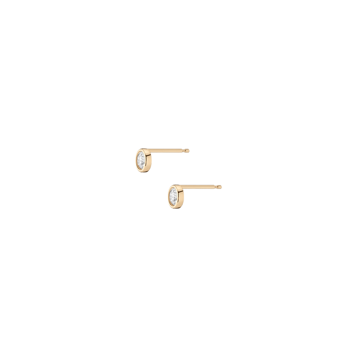 XL Stud Earrings 14k Yellow Gold 18k Yellow Gold Single | Pair |