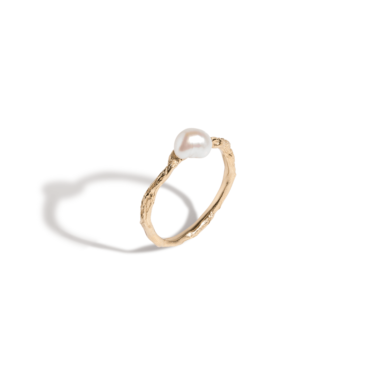 Venus Organic Pearl Gold Ring in Yellow, Rose or White Gold
