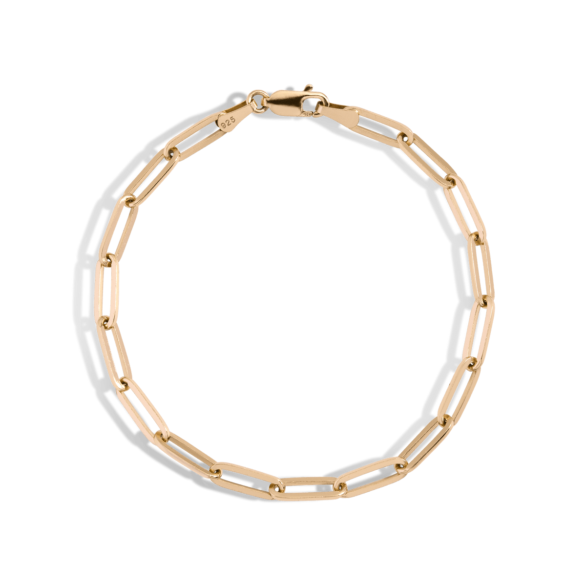 Large Chain Anklet Vermeil Yellow Gold