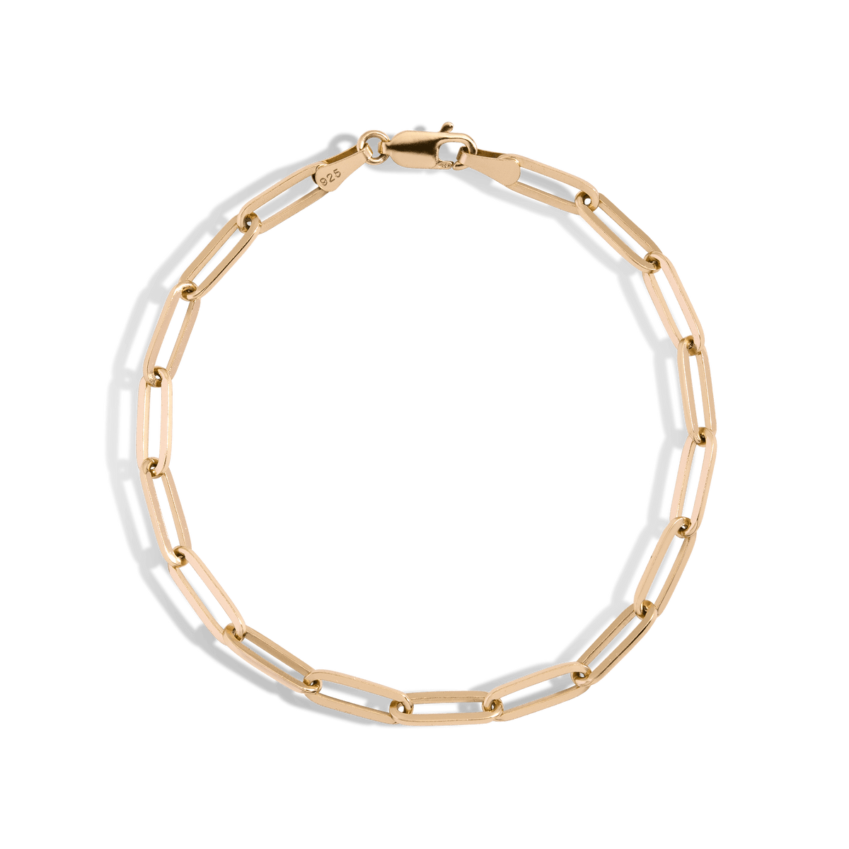 Chunky Sterling Silver Circles Link Bracelet - Reveka Rose