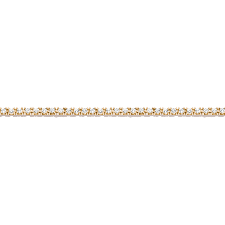 Classic Diamond Tennis Bracelet (Lab) in Yellow, Rose or White Gold