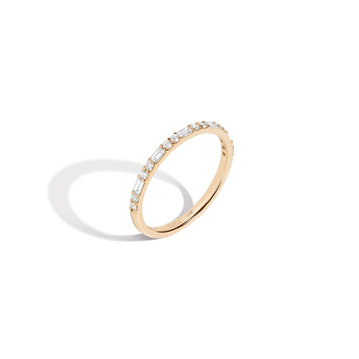 Mixed Cut Diamond Ring 14K 18K Yellow Gold First