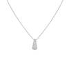 Pavé Diamond Teardrop Necklace White Gold 14K 18K First