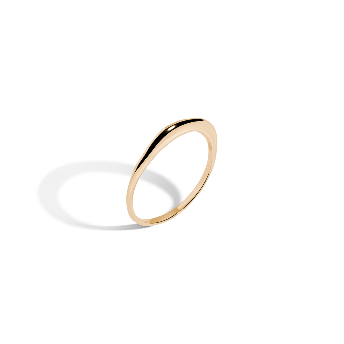 Aurate New York Brooklyn Bridge Ring, 14K Yellow Gold, Size 6.5