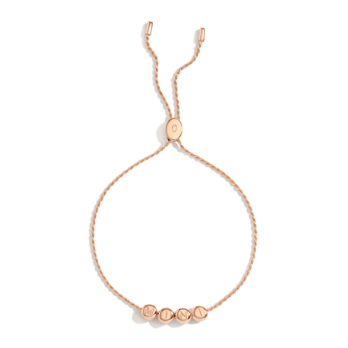 Mini & Me Beaded Slider Bracelet Vermeil 14K 18K Rose Gold Mini 8in (~age 0-12Y) 10in (~age 13Y+)