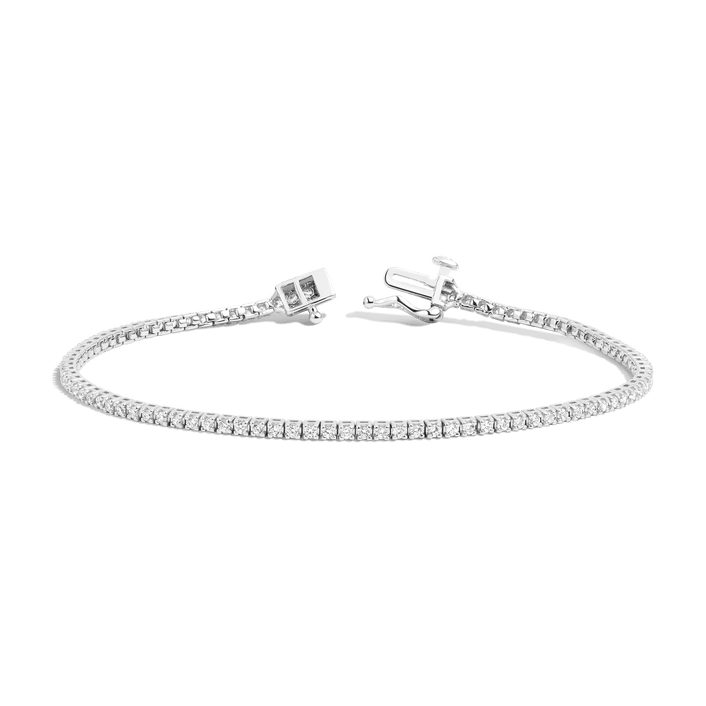 Dazzling Diamond Tennis Bracelet 14K 18K White Gold 6in 6.5in 7in 7.5in 1ct (Medium)