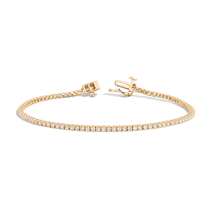 Dazzling Diamond Tennis Bracelet 14K 18K Yellow Gold 6in 6.5in 7in 7.5in 1ct (Medium)