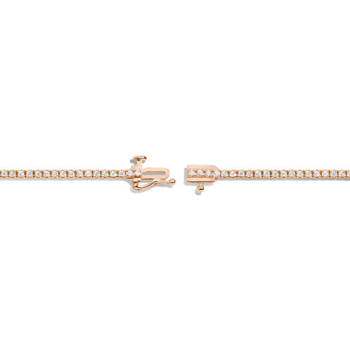 Dazzling Diamond Tennis Bracelet 14K 18K Rose Gold 6in 6.5in 7in 7.5in 1ct (Medium)