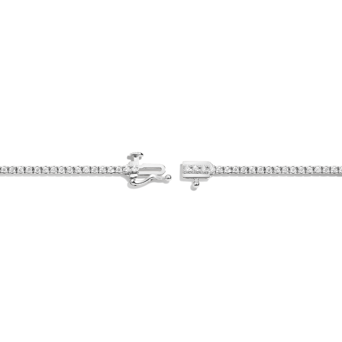 Dazzling Diamond Tennis Bracelet 14K 18K White Gold 6in 6.5in 7in 7.5in 1ct (Medium)