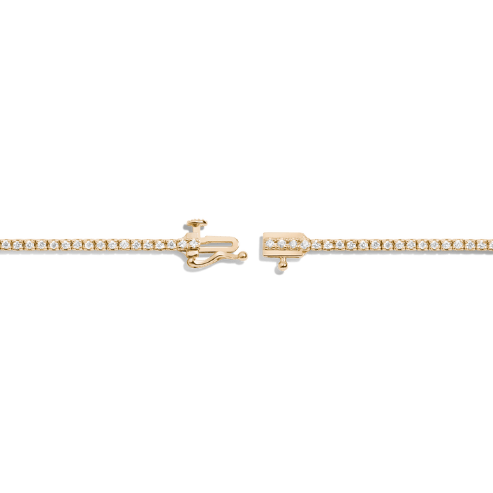 Dazzling Diamond Tennis Bracelet 14K 18K Yellow Gold 6in 6.5in 7in 7.5in 1ct (Medium)