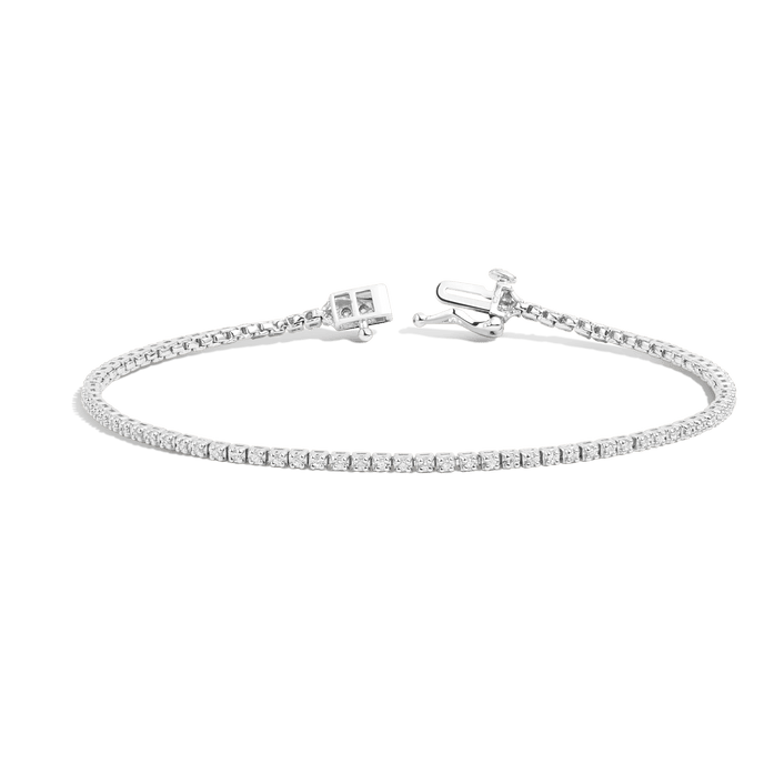 Dazzling Diamond Tennis Bracelet 14K 18K White Gold 6in 6.5in 7in 7.5in half ct (Small)