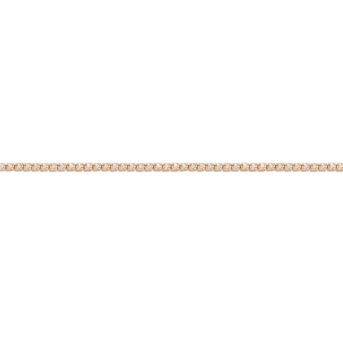 Dazzling Diamond Tennis Bracelet 14K 18K Rose Gold 6in 6.5in 7in 7.5in half ct (Small)