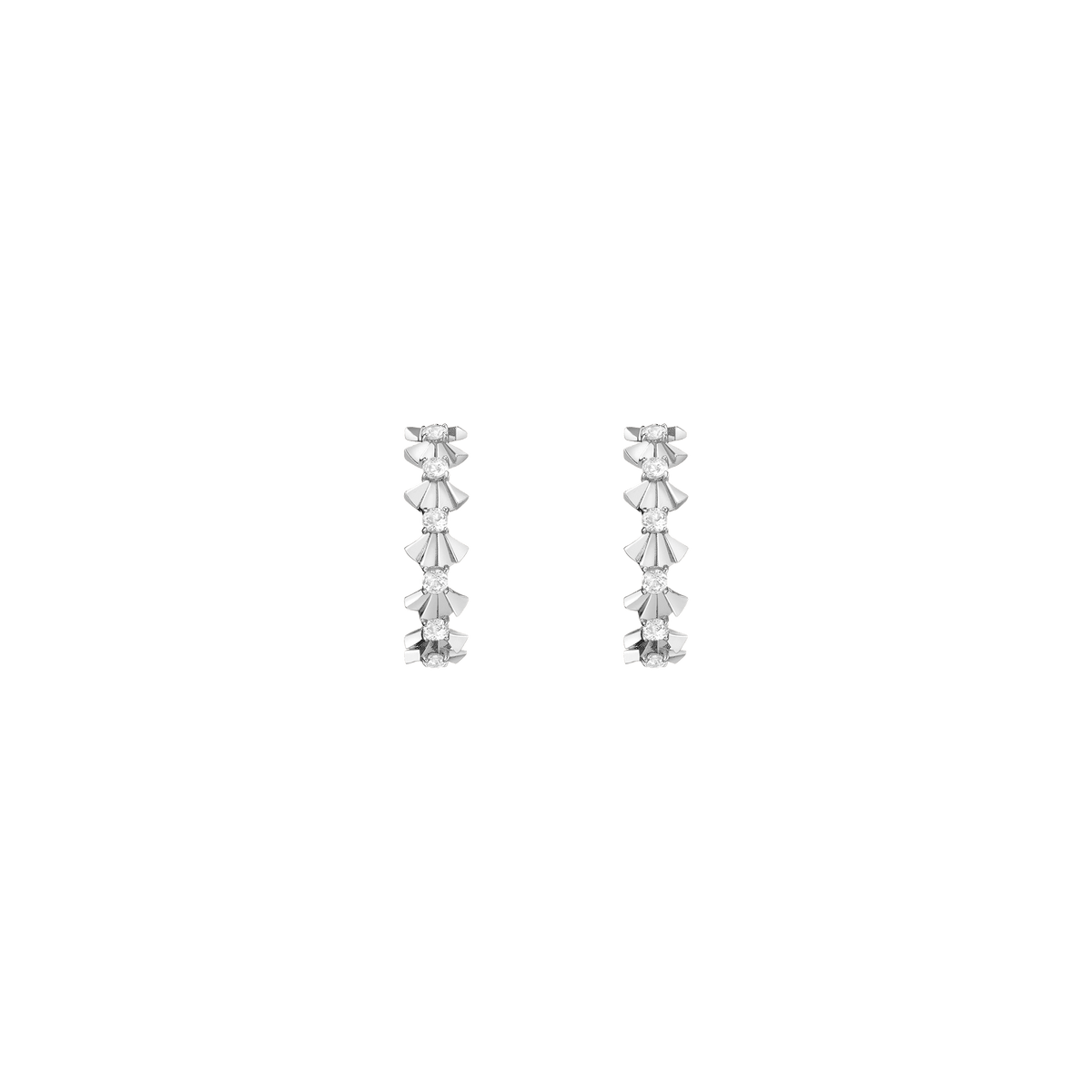 Lead Hoop Vermeil White Gold Single Pair