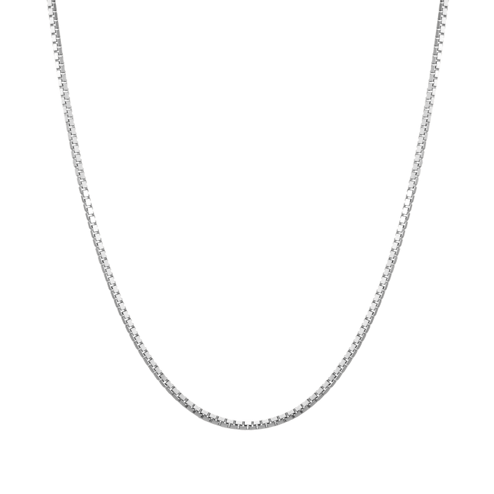 Medium Box Chain Vermeil 14K 18K White Gold First