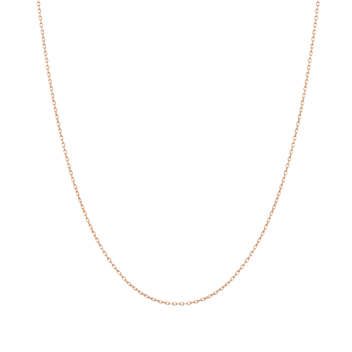 Diamond Cut Chain Necklace 14K 18K Rose Gold First