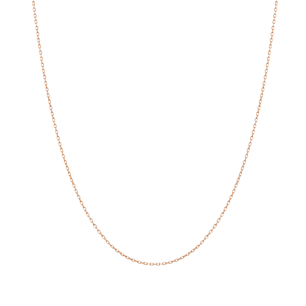 Gold Diamond Cut Chain Necklace in Yellow, Rose or White Gold