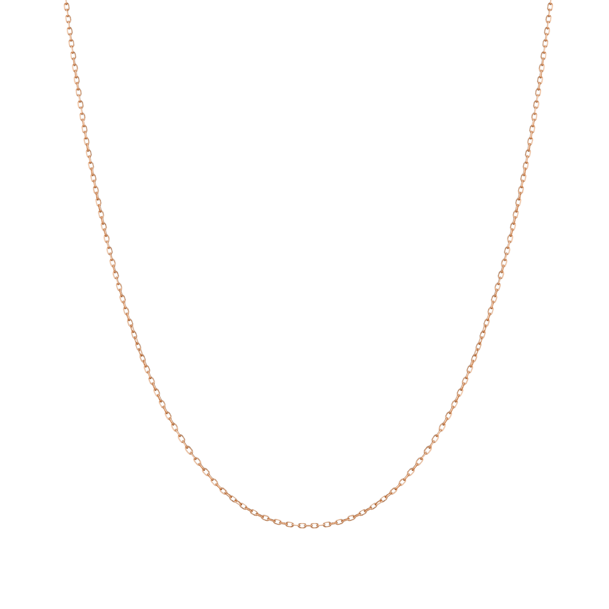 Gold Diamond Cut Chain Necklace in Yellow, Rose or White Gold