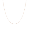 Small Box Chain Necklace 14K 18K Rose Gold First