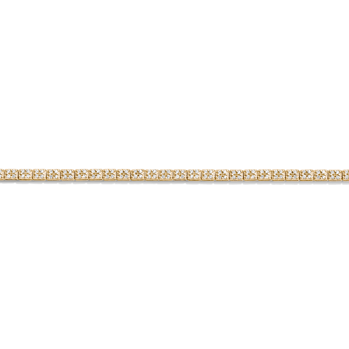 Diamond Cluster Tennis Bracelet 14k 18k Yellow Gold 6.5in 7in 7.5in