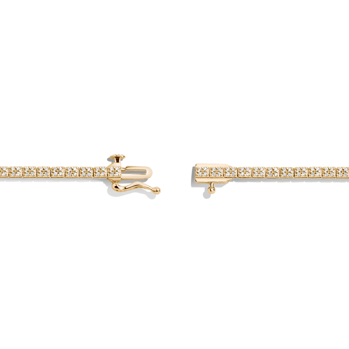 Diamond Cluster Tennis Bracelet 14k 18k Yellow Gold 6.5in 7in 7.5in