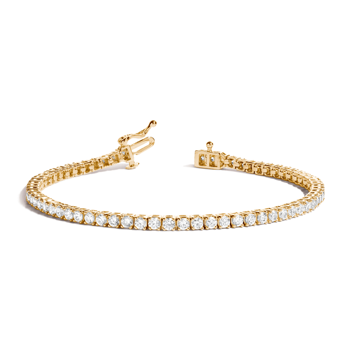 3ct Classic Diamond Tennis Bracelet Yellow Gold 7in First